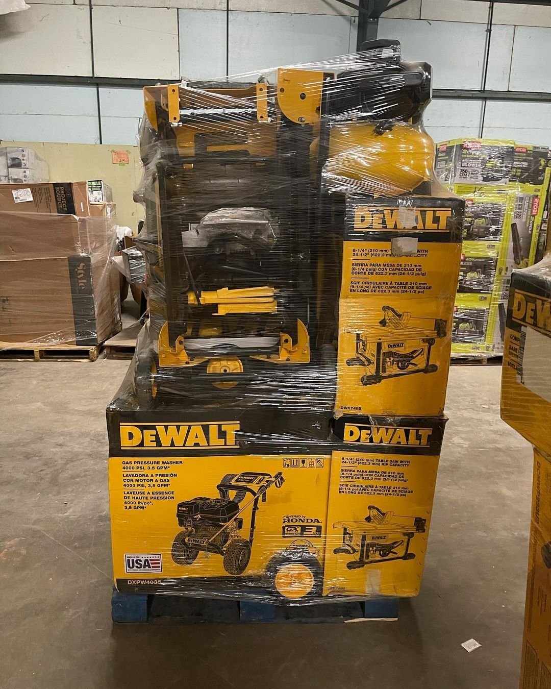 Buy Dewalt tool pallets for sale